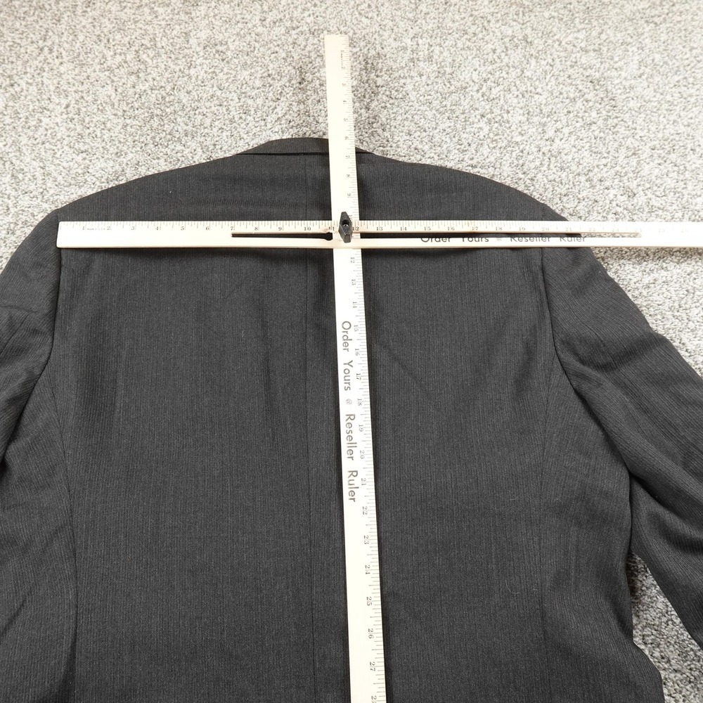 VTG Givenchy Blazer Mens‎ 46L Gray Pinstripe Wool Sport Coat Suit Jacket Top USA - Picture 13 of 15